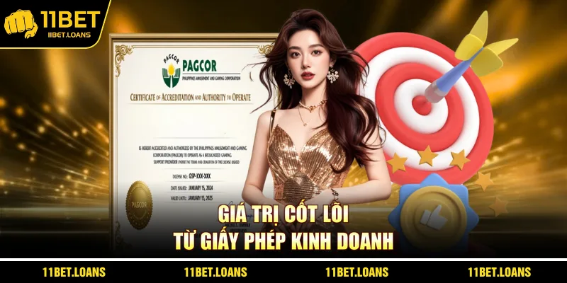 Giá trị cốt lõi từ giấy phép kinh doanh