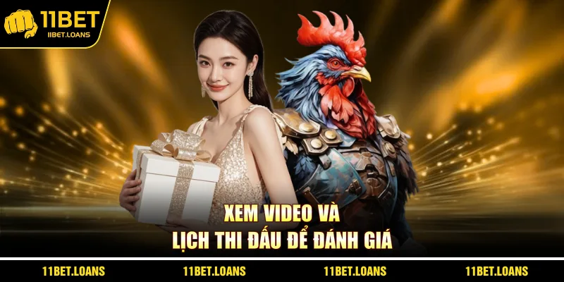 Xem video và lịch thi đấu để đánh giá